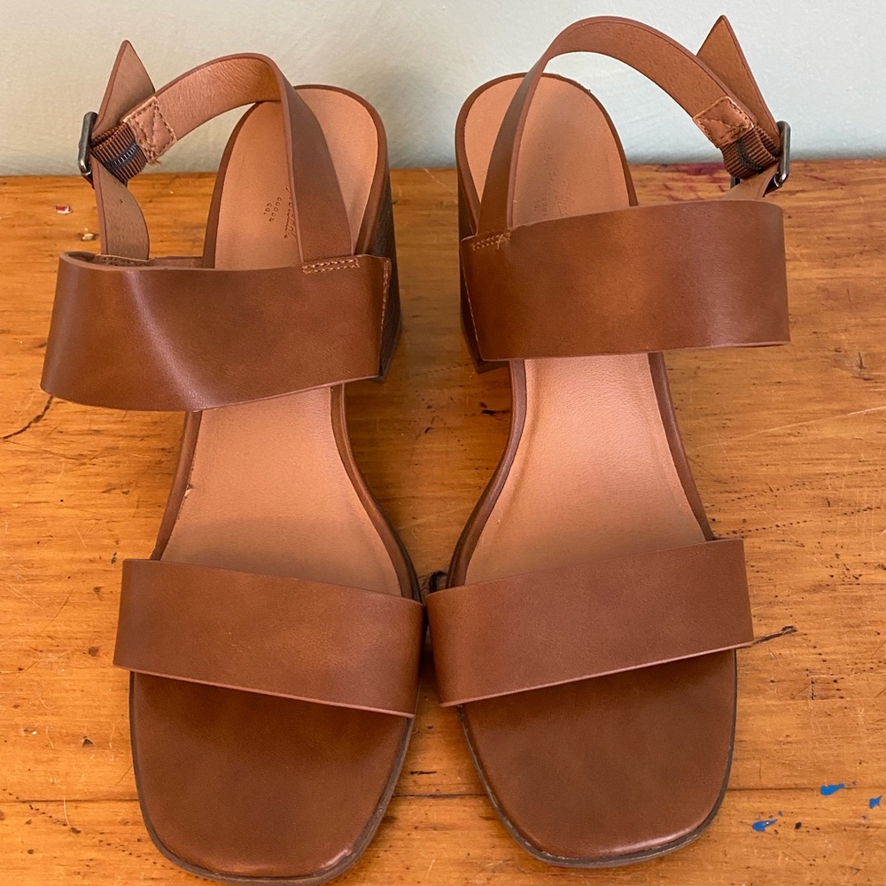 Brown sandals, worn once.